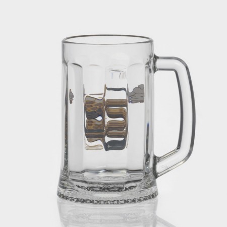 New Year's glass mug for beer "Golden Snakes", 500 ml, mix-2