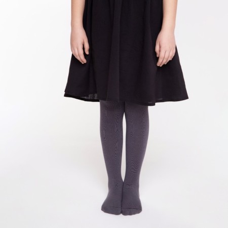 Pantyhose children, gray color, height 122-128 cm-3