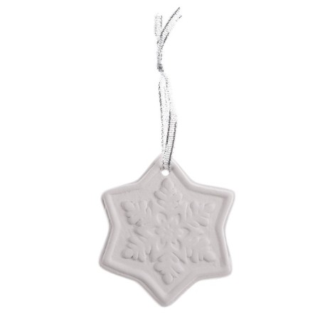 Christmas tree decoration for painting "Snowflake" with a suspension, brush-3