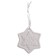 Christmas tree decoration for painting "Snowflake" with a suspension, brush