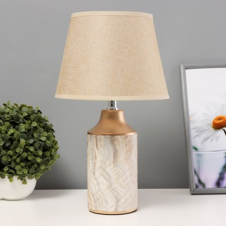 Laura table lamp E14 40W white-gold 22x22x39 cm