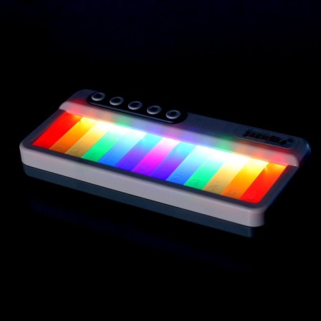 Musical piano sound, light, white color-3