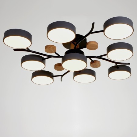 Chandelier 1316/9GR LED 216W 3000-6000K gray 87x87x17 cm Bayerlux-1