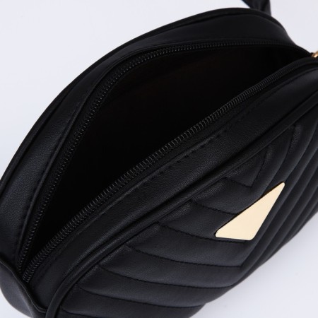 Female warehouse with a stitching 20x13x6 cm, black color-6