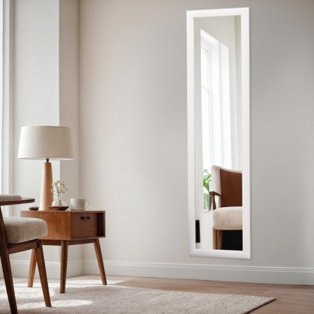 Retta mirror, 30x120 cm, wall, white