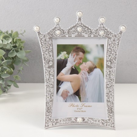 Photo frame plastic for metal 13x18 cm "Crown with pearls" 1x19x24.3 cm