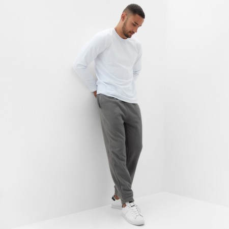 Jumper (Longsliv) Male Minaku: Basic Line Man Color White, size 48