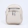 Bag-rug-rug on zipper, 3 outer pockets, long belt, milk color