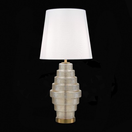 ST LUCE bedside lamp. SL1001.204.01. Rexite. 1x40 watts, E27, 35x35x74 cm, brass color, cognac-3