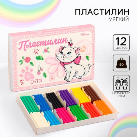 Plasticine 12 colors 180 g "Marie", cats-aristocrats