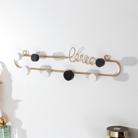 Decorative metal hooks "Love. Color points" 9x4x39 cm