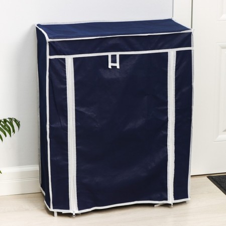 Shoe, 4 tiers, 57 × 28 × 72 cm, blue color-2