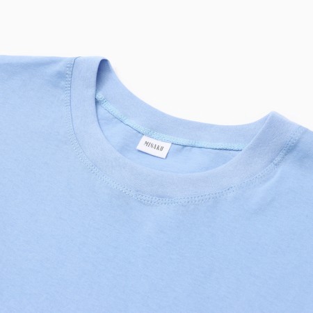 T -shirt men Minaku: Basic Line Man Blue color, size 50-6