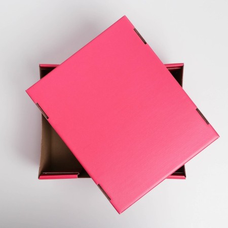 Gift folding box, packaging, Fuchsia, 31.2 x 25.6 x 16.1 cm-1