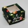 Packaging for 4 cupcakes with a window "Happy Christmas", 16 x 16 x 10 cm