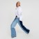 Women's shirt Minaku: Casual Collection Color White, Rr. 50