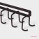 Holder for mugs suspended for 12 objects of the share, 27 × 5 × 7.5 cm, brown color
