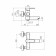 Fashun A53001-7 bathtub mixer, single-leaf, pour 120 mm, with shower set, black