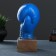 Piggy bank "Boxing glove" blue-gold, 12x14x24.5cm
