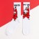 New Year's socks KAFTAN "Happy Santa" size 41-44 (27-29 cm), white