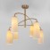 Ceiling chandelier with glass lamps Omber, 60W, E14, 70x70x60 cm