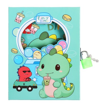 Gift notebook, 45 sheets, line, on a dragon castle (16.3x12.7cm)-5