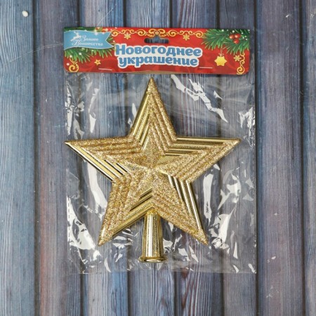 Tip "star" classic shine strip, 14x14 cm, gold-1