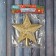 Tip "star" classic shine strip, 14x14 cm, gold