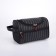 Lightning cosmetic bag, external pocket, black color