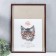 Photo frame plastic 35x50 cm, dark tree (plastic screen)