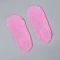 Socks for pedicure, silicone, with perforation, with a strap, size L, pink color