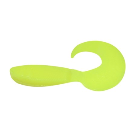 Twizter Yaman Pro Mermaid Tail, r.7.6 cm, color #02 - charTreuse, unitary enterprise 10 pcs.