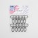 Metal carbine, 45 × 32 mm / 25 × 2.7 mm, 10 pcs, silver color