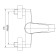 Bath-Dusheva Mixer one-handed Eleanti cartridge 40 mm, chrome