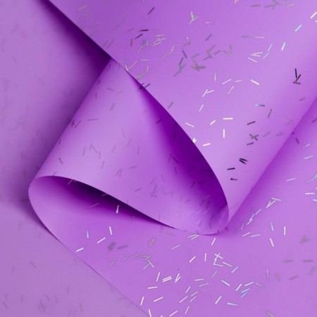Flower film "Star Night", 58 cm x 5 m light purple-1