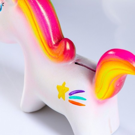 Piggy bank "Unicorn" Rainbow, 21x19cm-4