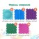 Modular massage rug orthodon, set No. 10 "Assorted"