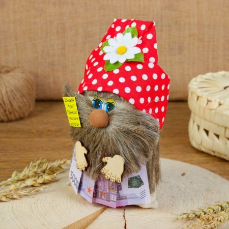 Brownie amulet with Euro, 20 cm, mix-5