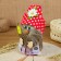 Brownie amulet with Euro, 20 cm, mix