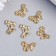 Decor for creativity Metal "Two cherries" gold 1.3x1.2 cm