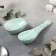 Porcelain spoon with a stand Bolla Menta, 15 × 6 cm, h = 4.5 cm