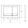 VeConi Square VFS-BL control button, plastic, mechanical, matte, black