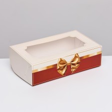 Folding box with a window for marshmallows 