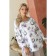 Female blouse, size 54, white, purple color