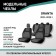 Auto-Cherkhls for Lada Granta, 2011-2018, add. side. Support, rear row 40/60, Black/Gray jacquard