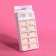 Base overhead nails, 100 pcs, in a container, beige color
