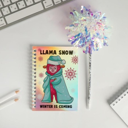 LLAMAZing set: Diary Holography 40 sheets and pen-1