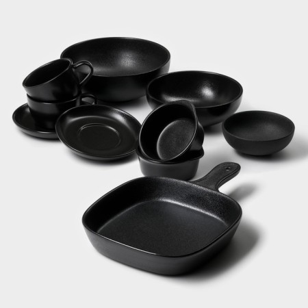 Ceramic coffee magistro Carbon Ceramic Ceramic, 4 items: a cup of 200 ml, a saucer d = 14.5 cm-9