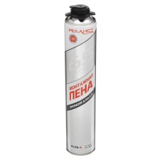 Пена монтажная REALIST PRO Silver, пистолетная, летняя, 1000 мл