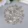 Decor Metal for creativity "Bound of balloons" silver G088B707 set 24 pcs 2.2x1.2 cm 70063